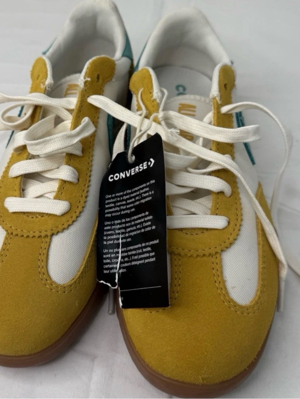Converse Unisex Run Star Trainer Sunny Angle Egret Sneakers Yellow White